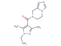 7-[(1-ethyl-3,5-dimethyl-1H-pyrazol-4-yl)carbonyl]-5,6,7,8-tetrahydroimidazo[1,5-a]pyrazine