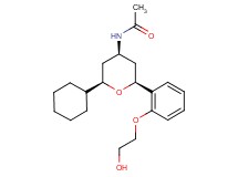 N-{(2R*,4R*,6S*)-2-cyclohexyl-6-[2-(2-hydroxyethoxy)phenyl]tetrahydro-2H-pyran-4-yl}acetamide
