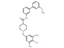 1-(4-hydroxy-3,5-dimethylbenzyl)-N-(3'-methoxy-3-biphenylyl)-4-piperidinecarboxamide