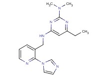 6-ethyl-N~4~-{[2-(1H-imidazol-1-yl)pyridin-3-yl]methyl}-N~2~,N~2~-dimethylpyrimidine-2,4-diamine