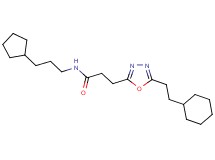 3-[5-(2-cyclohexylethyl)-1,3,4-oxadiazol-2-yl]-N-(3-cyclopentylpropyl)propanamide