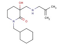 1-(cyclohexylmethyl)-3-hydroxy-3-{[(2-methyl-2-propen-1-yl)amino]methyl}-2-piperidinone