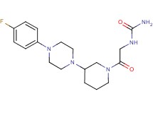 N-(2-{3-[4-(4-fluorophenyl)-1-piperazinyl]-1-piperidinyl}-2-oxoethyl)urea