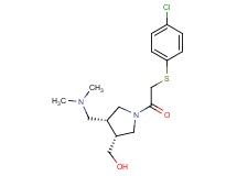 {(3R*,4R*)-1-{[(4-chlorophenyl)thio]acetyl}-4-[(dimethylamino)methyl]pyrrolidin-3-yl}methanol