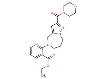 ethyl 2-[2-(morpholin-4-ylcarbonyl)-7,8-dihydro-4H-pyrazolo[1,5-a][1,4]diazepin-5(6H)-yl]nicotinate