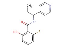 2-fluoro-6-hydroxy-N-(1-pyridin-4-ylpropyl)benzamide