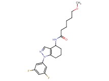 N-[1-(3,5-difluorophenyl)-4,5,6,7-tetrahydro-1H-indazol-4-yl]-6-methoxyhexanamide
