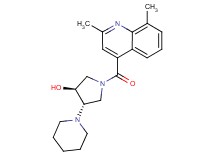 (3S*,4S*)-1-[(2,8-dimethylquinolin-4-yl)carbonyl]-4-piperidin-1-ylpyrrolidin-3-ol