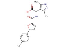 (3,5-dimethyl-1H-pyrazol-4-yl){[5-(4-methylphenyl)-2-furoyl]amino}acetic acid