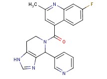 7-fluoro-2-methyl-4-{[4-(3-pyridinyl)-1,4,6,7-tetrahydro-5H-imidazo[4,5-c]pyridin-5-yl]carbonyl}quinoline