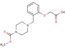 (2-{[4-(methoxycarbonyl)piperazin-1-yl]methyl}phenoxy)acetic acid