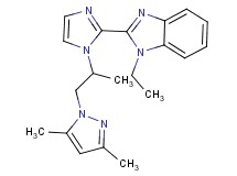 2-{1-[2-(3,5-dimethyl-1H-pyrazol-1-yl)-1-methylethyl]-1H-imidazol-2-yl}-1-ethyl-1H-benzimidazole