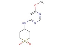 N-(1,1-dioxidotetrahydro-2H-thiopyran-4-yl)-6-methoxypyrimidin-4-amine