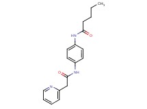 N-{4-[(2-pyridin-2-ylacetyl)amino]phenyl}pentanamide