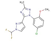 1-(5-chloro-2-methoxyphenyl)-5-[1-(difluoromethyl)-1H-pyrazol-3-yl]-3-methyl-1H-1,2,4-triazole