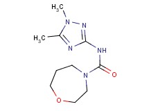 N-(1,5-dimethyl-1H-1,2,4-triazol-3-yl)-1,4-oxazepane-4-carboxamide