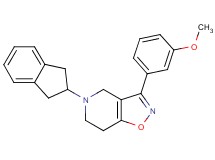 5-(2,3-dihydro-1H-inden-2-yl)-3-(3-methoxyphenyl)-4,5,6,7-tetrahydroisoxazolo[4,5-c]pyridine