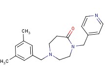 1-(3,5-dimethylbenzyl)-4-(4-pyridinylmethyl)-1,4-diazepan-5-one