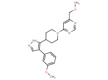 4-(methoxymethyl)-6-{4-[4-(3-methoxyphenyl)-1H-pyrazol-5-yl]piperidin-1-yl}pyrimidine