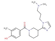 4-[(3-{1-[3-(dimethylamino)propyl]-1H-imidazol-2-yl}piperidin-1-yl)carbonyl]-2-methylphenol