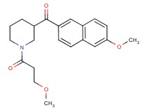 (6-methoxy-2-naphthyl)[1-(3-methoxypropanoyl)-3-piperidinyl]methanone