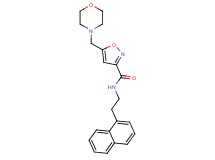 5-(4-morpholinylmethyl)-N-[2-(1-naphthyl)ethyl]-3-isoxazolecarboxamide