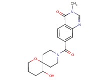 7-[(5-hydroxy-1-oxa-9-azaspiro[5.5]undec-9-yl)carbonyl]-3-methylquinazolin-4(3H)-one
