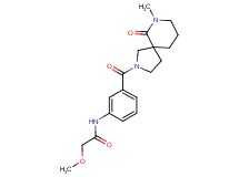 2-methoxy-N-{3-[(7-methyl-6-oxo-2,7-diazaspiro[4.5]dec-2-yl)carbonyl]phenyl}acetamide