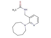 N-{[2-(1-azocanyl)-3-pyridinyl]methyl}acetamide