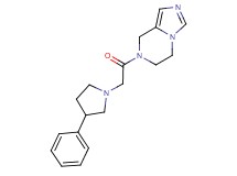 7-[(3-phenylpyrrolidin-1-yl)acetyl]-5,6,7,8-tetrahydroimidazo[1,5-a]pyrazine