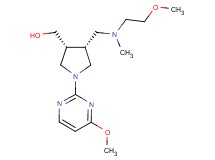 [(3R*,4R*)-4-{[(2-methoxyethyl)(methyl)amino]methyl}-1-(4-methoxy-2-pyrimidinyl)-3-pyrrolidinyl]methanol