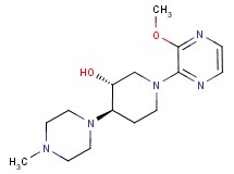 (3R*,4R*)-1-(3-methoxy-2-pyrazinyl)-4-(4-methyl-1-piperazinyl)-3-piperidinol