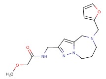 N-{[5-(2-furylmethyl)-5,6,7,8-tetrahydro-4H-pyrazolo[1,5-a][1,4]diazepin-2-yl]methyl}-2-methoxyacetamide
