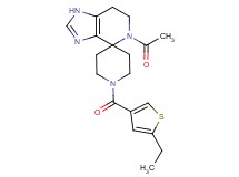 5-acetyl-1'-[(5-ethyl-3-thienyl)carbonyl]-1,5,6,7-tetrahydrospiro[imidazo[4,5-c]pyridine-4,4'-piperidine]