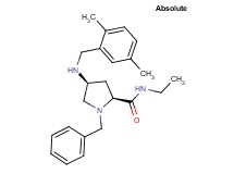 (4S)-1-benzyl-4-[(2,5-dimethylbenzyl)amino]-N-ethyl-L-prolinamide