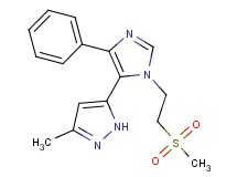 3-methyl-5-{1-[2-(methylsulfonyl)ethyl]-4-phenyl-1H-imidazol-5-yl}-1H-pyrazole