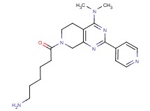 7-(6-aminohexanoyl)-N,N-dimethyl-2-(4-pyridinyl)-5,6,7,8-tetrahydropyrido[3,4-d]pyrimidin-4-amine