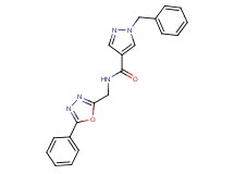 1-benzyl-N-[(5-phenyl-1,3,4-oxadiazol-2-yl)methyl]-1H-pyrazole-4-carboxamide