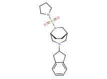 (1S*,5R*)-3-(2,3-dihydro-1H-inden-2-yl)-6-(pyrrolidin-1-ylsulfonyl)-3,6-diazabicyclo[3.2.2]nonane
