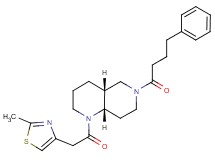 (4aR*,8aS*)-1-[(2-methyl-1,3-thiazol-4-yl)acetyl]-6-(4-phenylbutanoyl)decahydro-1,6-naphthyridine