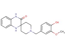 1-(4-hydroxy-3-methoxybenzyl)-1',4'-dihydro-3'H-spiro[piperidine-4,2'-quinoxalin]-3'-one