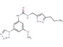 N-[3-methoxy-5-(1H-tetrazol-1-yl)phenyl]-N'-[(3-propylisoxazol-5-yl)methyl]urea