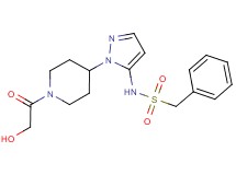 N-[1-(1-glycoloylpiperidin-4-yl)-1H-pyrazol-5-yl]-1-phenylmethanesulfonamide