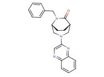 (1S*,5R*)-6-benzyl-3-(2-quinoxalinyl)-3,6-diazabicyclo[3.2.2]nonan-7-one
