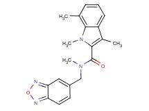 N-(2,1,3-benzoxadiazol-5-ylmethyl)-N,1,3,7-tetramethyl-1H-indole-2-carboxamide