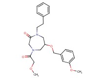 4-(methoxyacetyl)-6-[(3-methoxybenzyl)oxy]-1-(2-phenylethyl)-1,4-diazepan-2-one