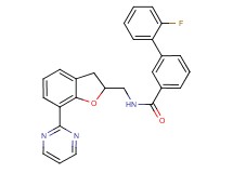 2'-fluoro-N-{[7-(2-pyrimidinyl)-2,3-dihydro-1-benzofuran-2-yl]methyl}-3-biphenylcarboxamide