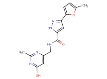 N-[(6-hydroxy-2-methyl-4-pyrimidinyl)methyl]-3-(5-methyl-2-furyl)-1H-pyrazole-5-carboxamide