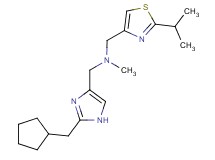 1-[2-(cyclopentylmethyl)-1H-imidazol-4-yl]-N-[(2-isopropyl-1,3-thiazol-4-yl)methyl]-N-methylmethanamine