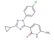3-[1-(4-chlorophenyl)-3-cyclopropyl-1H-1,2,4-triazol-5-yl]-6-methylpyridin-2(1H)-one